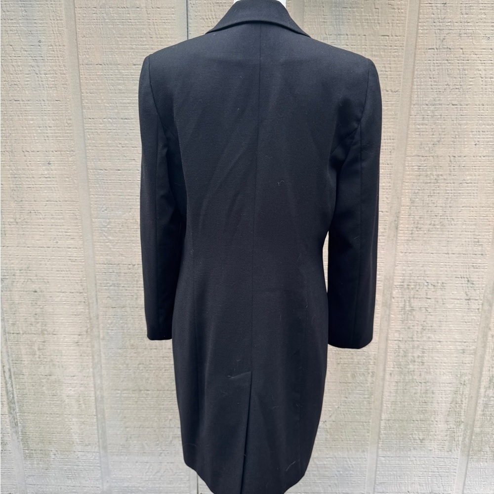 Versions by L Black Wool Blazer with Black and Red Lower Lining Options - Picture 4 of 12
